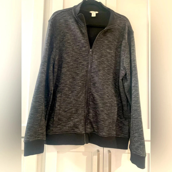 Calvin Klein Jacket Men's‎ Large Black Lightweight Full Zip - Picture 1 of 6